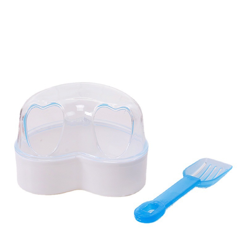 Fabricantes al por mayor pet po hámster baño bañera sala de baño de arena amor baño pequeños productos de limpieza pet
