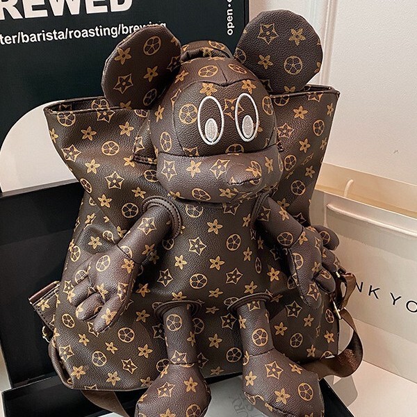 Trendy Mickey Backpack 2025 New Large Capacity Cartoon Doll Casual Backpack for College Students Girls