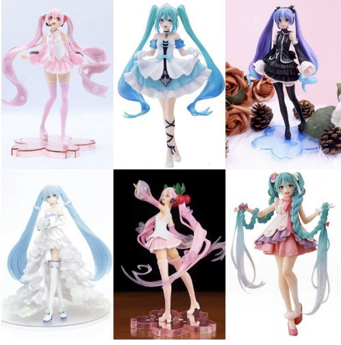 Фигурка Hatsune Miku, ПВХ, ~23 см — варианты Sakura и Cinderella в коробке