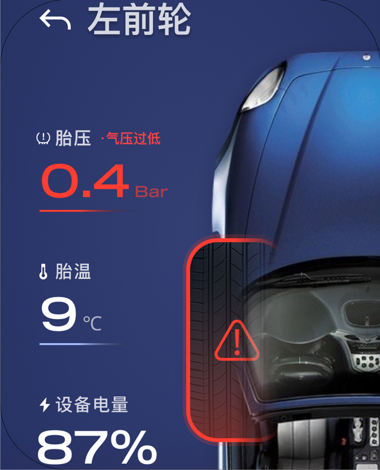 Motorcycle Real-Time Tire Pressure Monitoring Sensor Bluetooth Wireless Tire Pressure Sensor for Two-Wheeled Vehicles