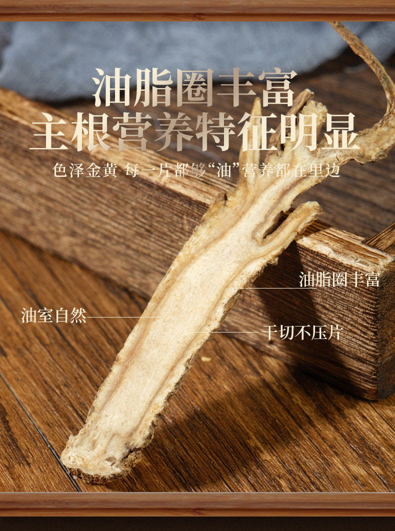 Dang Gui Slices (Angelica sinensis) — Sulfur-Free Minxian Root for Tea & Soup quality and texture