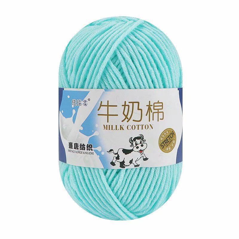 宝宝5股牛奶棉自织围巾中粗线球毯子钩针diy毛线手工编织材料包包|undefined