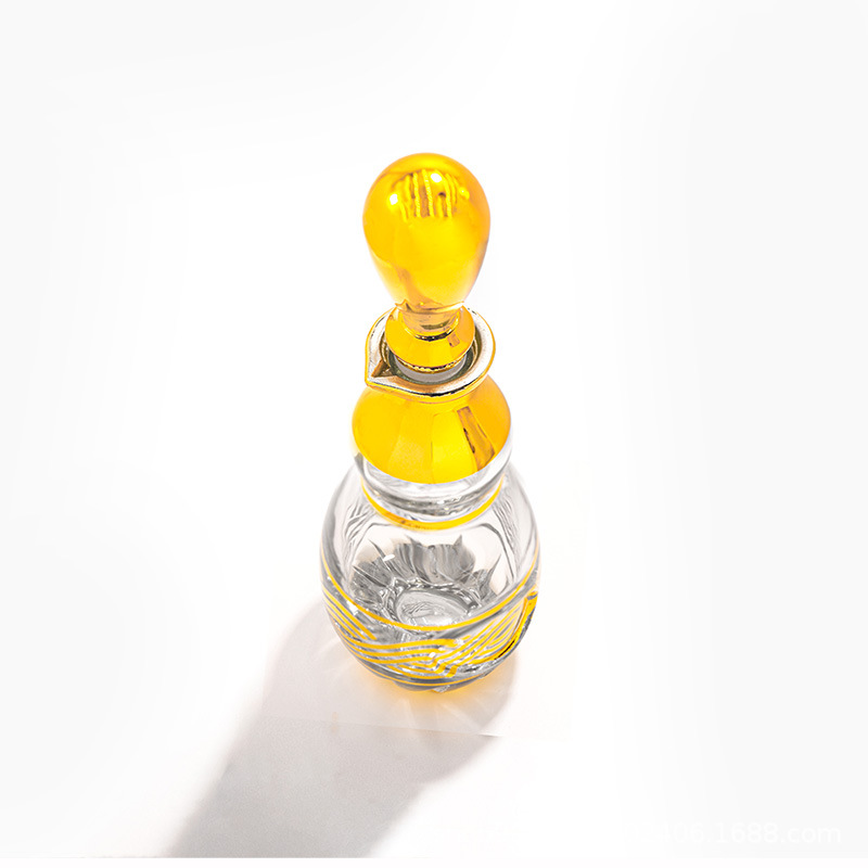 镭雕电镀香薰瓶葫芦款空瓶扩香玻璃瓶家用去异味250ml香水瓶