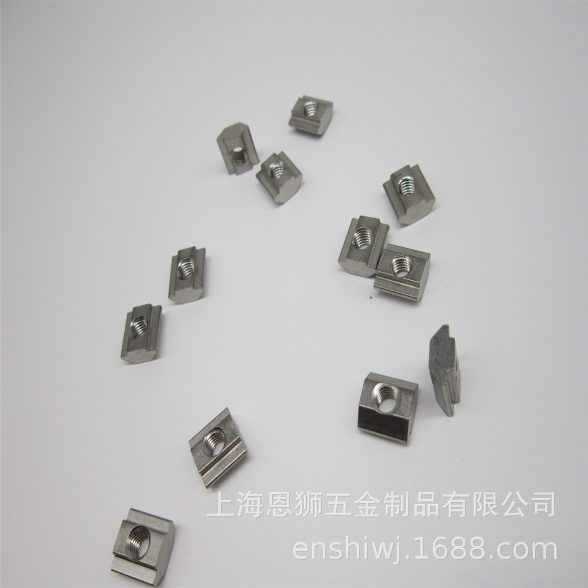 304不锈钢欧标20M6滑块螺母  光伏配件  铝型材配件