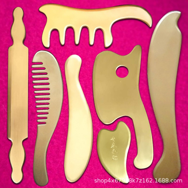 黄铜刮痧板虎符砭全身通用背部颈部脸部腿部厂家