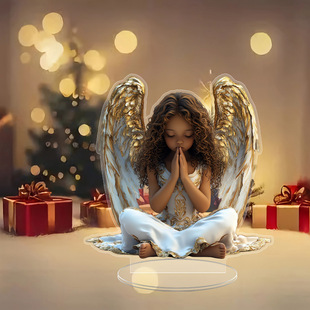 Cross-border Amazon New Figure Angel 2D Acrylic Desktop Decoration Ornaments Home Bedroom Angel Ornaments