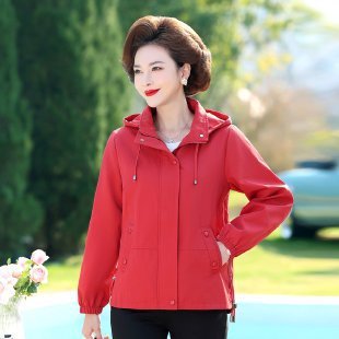 中老年女春装外套2025新款妈妈装短款高端洋气风衣中年女装上衣女|undefined