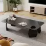 圆形长方形钢化组合边几