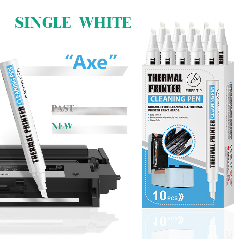 Impresora térmica transfronteriza Pluma de limpieza con alcohol Pluma de limpieza con cabezal de corte de fibra Pluma de limpieza de hoja adhesiva