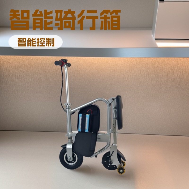 Small foldable electric suitcase for cycling
