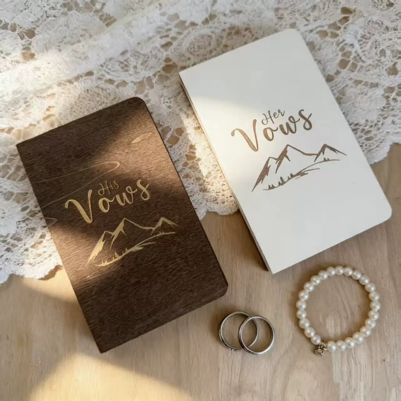 木质婚礼誓言本爱情宣誓婚礼礼物创意婚礼手写婚礼誓言致辞系列