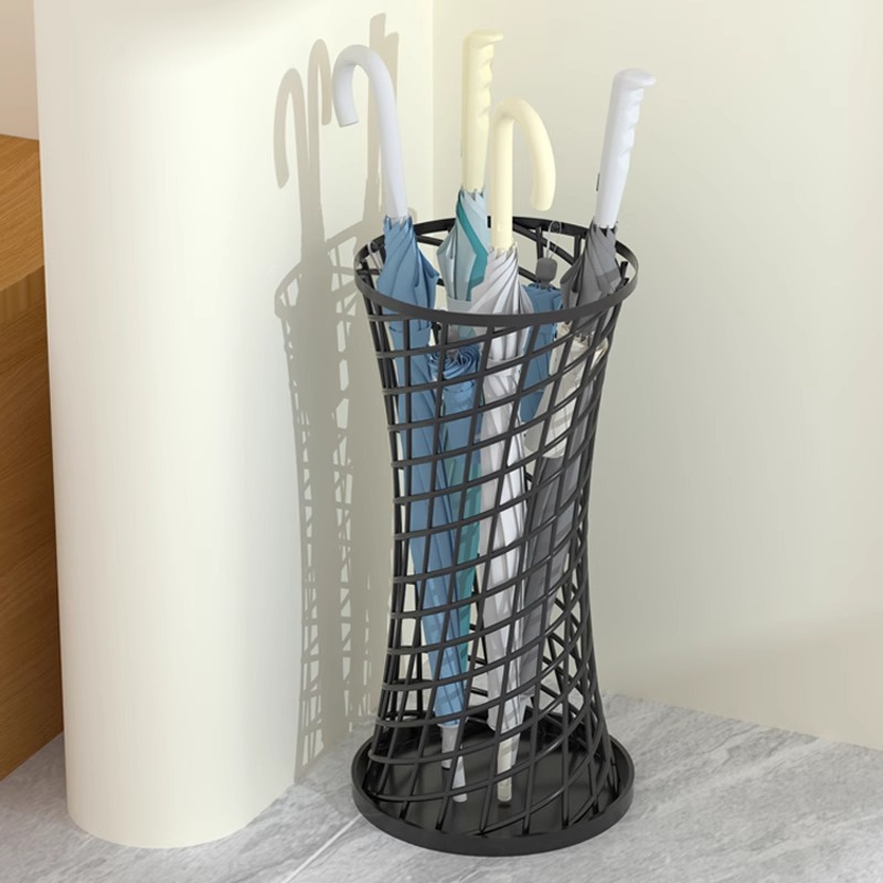 Estante de almacenamiento de paraguas Estante de paraguas para el vestíbulo del hotel en casa Estante de paraguas de gran capacidad en el aula de entrada comercial