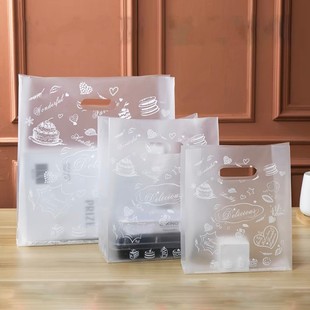Baking Toast Bread Handbag Cake Dessert Bag Biscuit Food Transparent Handbag Disposable Bag