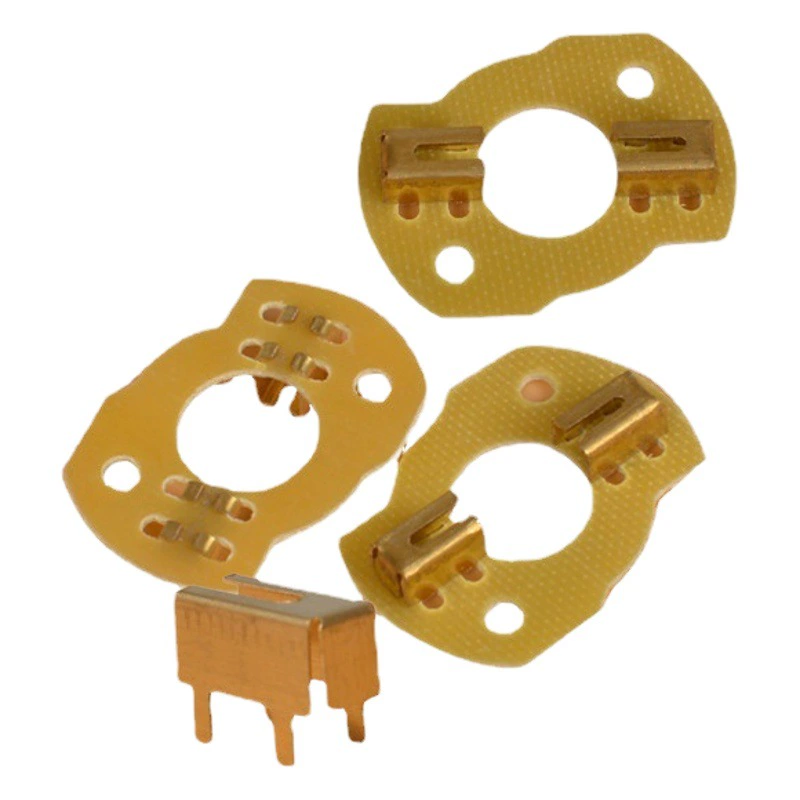 Штамповка держатель щетки стартера держатель щетки углерода маленький алмаз ходовой двигатель держатель щетки углерода кронштейн двигателя кронштейн держателя щетки углерода