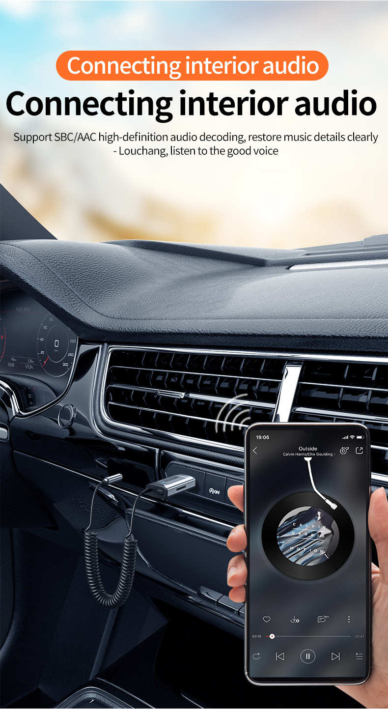 New Arrival 5.4 Car Bluetooth Receiver Old Fashioned Audio Adapter Tf Card