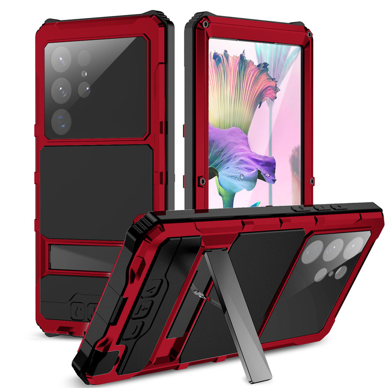 Suitable for Cross-Border Use, Samsung Galaxy Phone Case with Stand, S25 Ultra Protective Case, S26 Ultra Invisible Stand