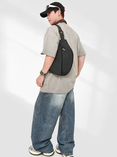 Cross-Border New Style Single-Shoulder Crossbody Bag, Men's Waist Bag, Outdoor Running Mobile Phone Bag, Casual Multi-Functional Large-Capacity Chest Bag