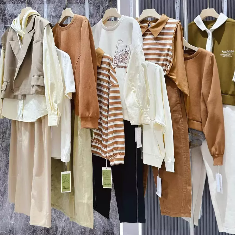 森禾品牌折扣女装尾单清货衣服撤柜清仓杂款包厂家直播批发货源