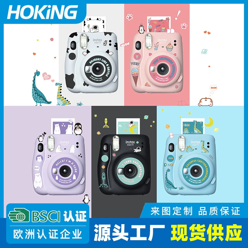 Применимо к Instax для снимка MINI11, наклейка на корпус, набор милых животных по теме DIY