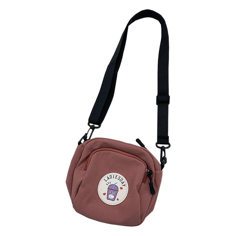 Bolso bandolera pequeño 2025 para mujer, versión coreana Ulzzang, estilo ins, simple, versátil, lindo, bolso de tela para estudiantes, dropshipping