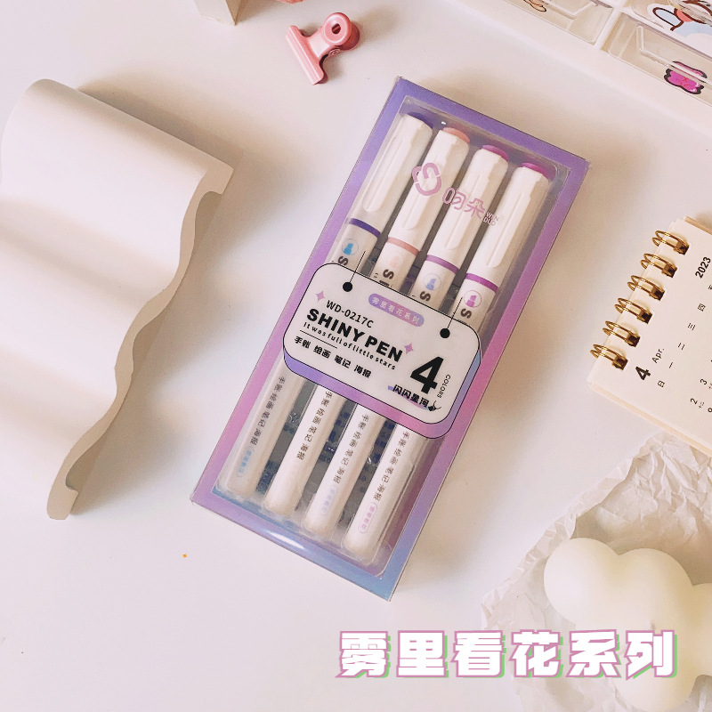 Nueva Estrella Brillante Río resalte estudiante pluma de color claro pintura graffiti Diario pluma de color clave marca rotulador