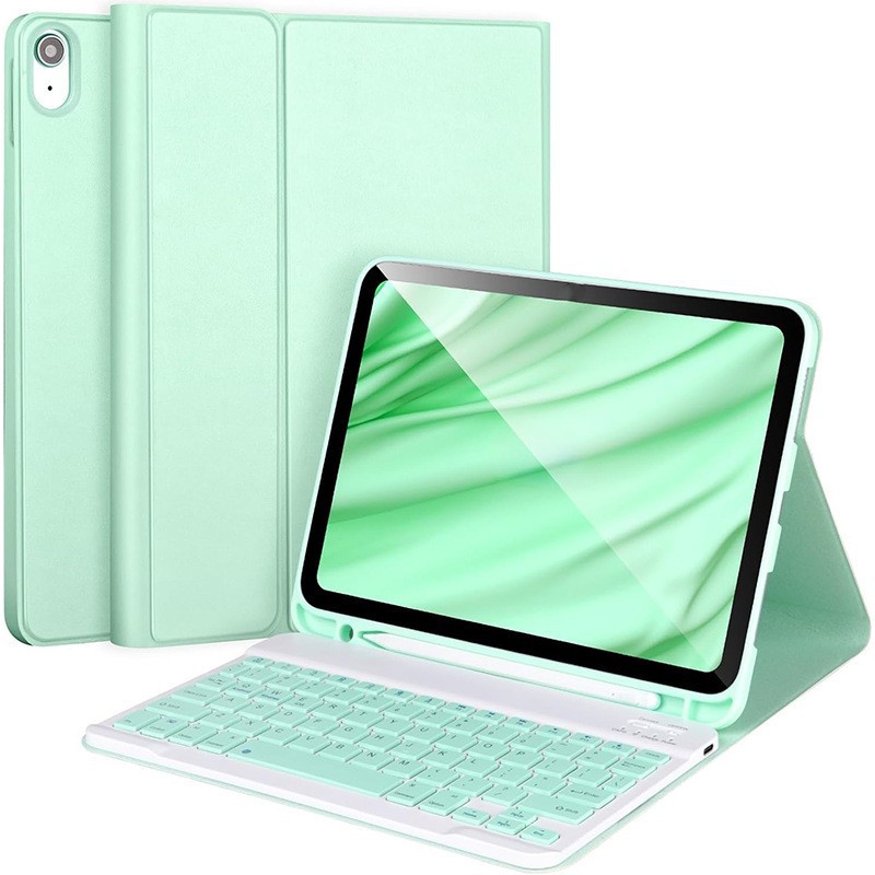 Aplicable Apple ipad11 Bluetooth teclado 10.2 funda protectora Air6 ranura para lápiz mini67 funda de cuero para teclado mouse