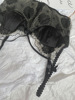 Sexy set, wireless bra, demi-season belt, thermal underwear, french style, with embroidery