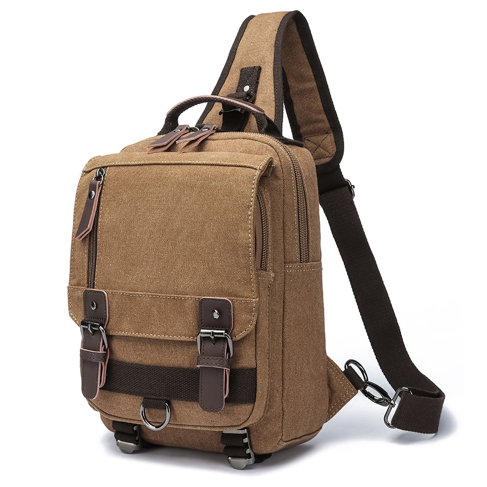 2024 Mochila de lona coreana para hombres y mujeres Bolso de computadora de viaje de negocios de moda casual Bolso de hombro individual de viaje al aire libre