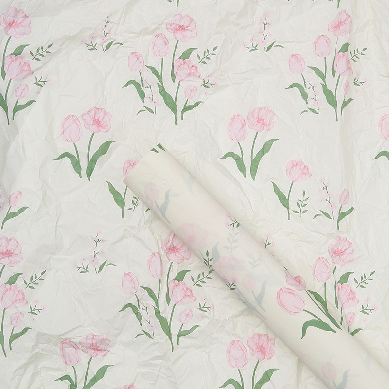 Papel de pera perla impermeable base de ramo de papel de forro papel de embalaje de flores al por mayor para hornear papel de embalaje floral