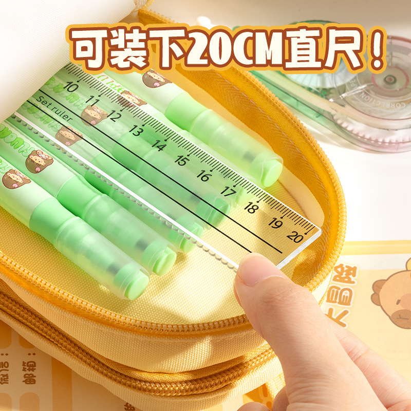 2025新款笔袋女孩超火笔袋高颜值ins风文具盒大容量铅笔盒幼儿园|undefined