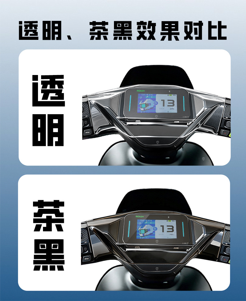 Suitable for Ninebot MZ1 30 instrument cover, waterproof full-cover screen protector for electric vehicles, high-definition and transparent
