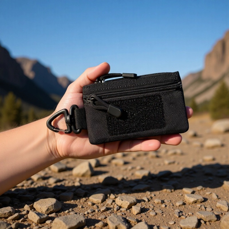 Outdoor Tactical Wallet Edc Gadget Organizer Storage Waist Bag Card Holder Id Bag Clutch Bag Coin Purse Nylon