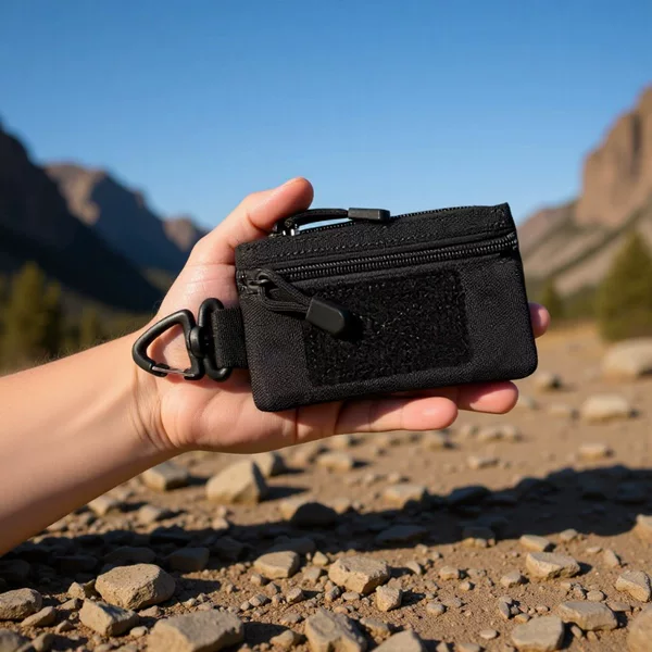 Outdoor Tactical Wallet Edc Gadget Organizer Storage Waist Bag Card Holder Id Bag Clutch Bag Coin Purse Nylon