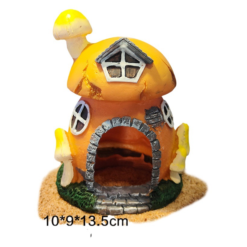 Tanque de peces acuario resina decoración cangrejo ermitaño evitar resina setas Concha habitación paisajismo caja de alimentación CANGREJO