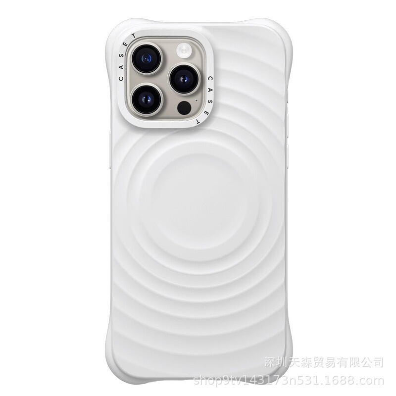 マグセーフ磁気波吸収液体シリカゲル適用iPhone16携帯ケース純色リンゴ15pro保護カバー|undefined