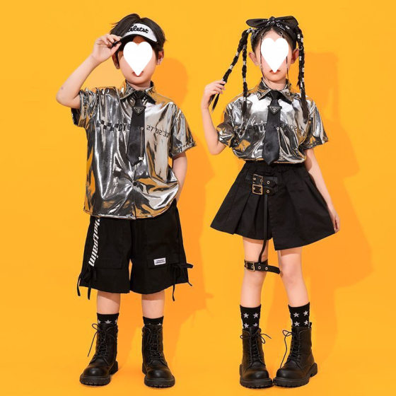 Children's Chorus Performance Costumes Cheerleading Kidsren's Hip-Hop Costumes Boys Hiphop Kidsren's Clothing Girls Jazz Dance
