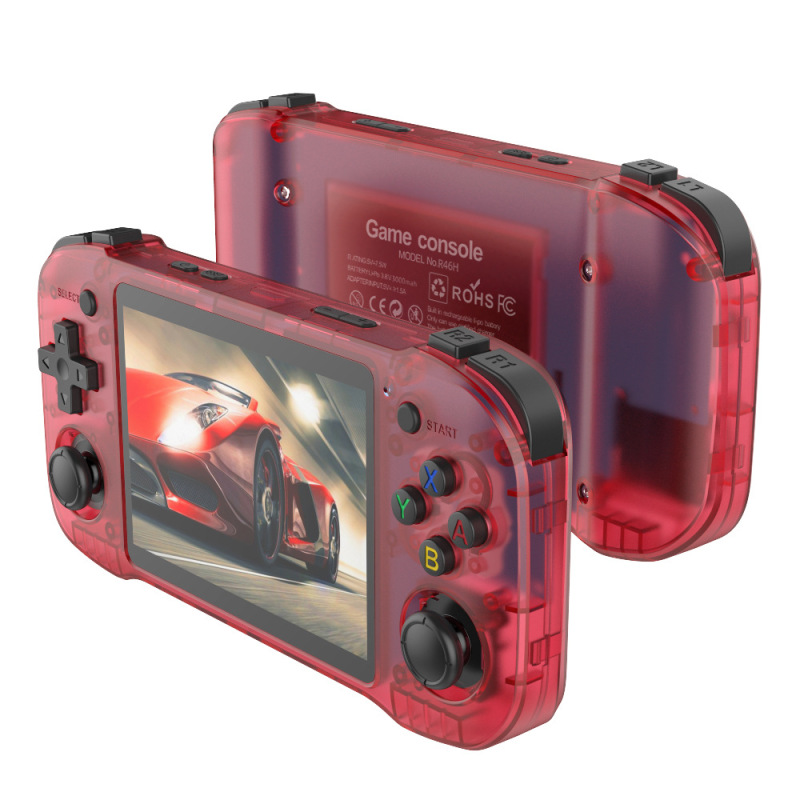 跨境新品R46H掌上游戏机正版ARKOS开源4.2寸高清大屏PSP横版掌机|undefined