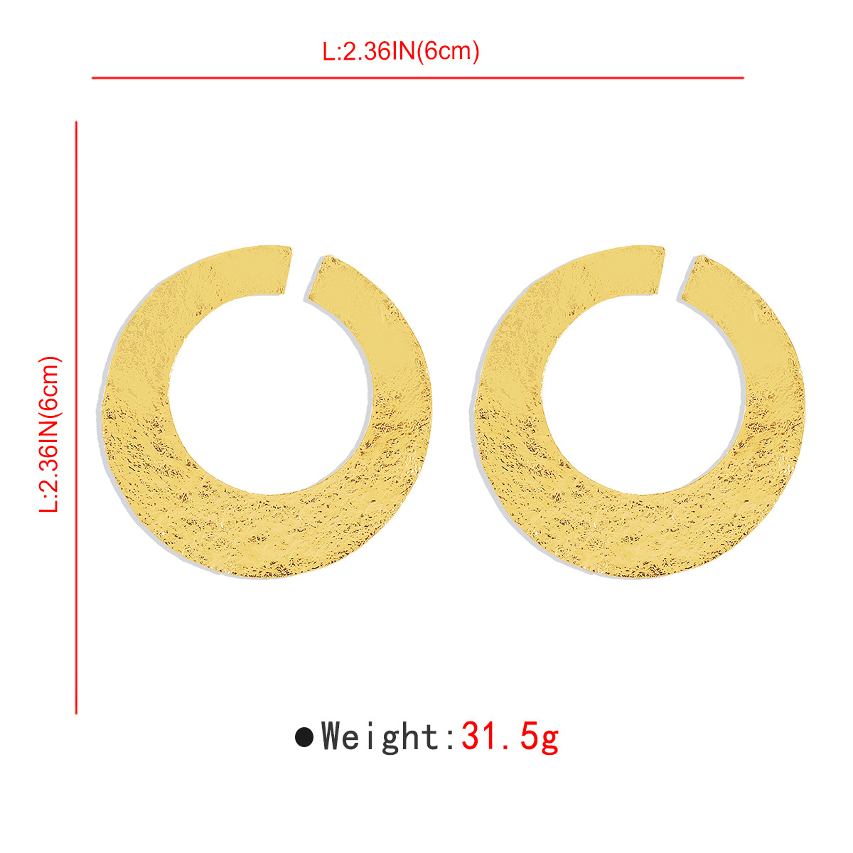 42g Weight 0.03µm Gold Plating Thickness Electroplated Gold Plating Process 201 Stainless Steel Ear Needle Material Golden Plated Plating Material Ear Studs Classification 1 Pair Quantity Holiday, Daily Occasion Alloy Material Geometric Pattern Women's Gender IG Style, Casual, Exaggerated Style Plating Craft 1 Pair IG Style Casual Exaggerated Geometric Alloy Ear Studs 35