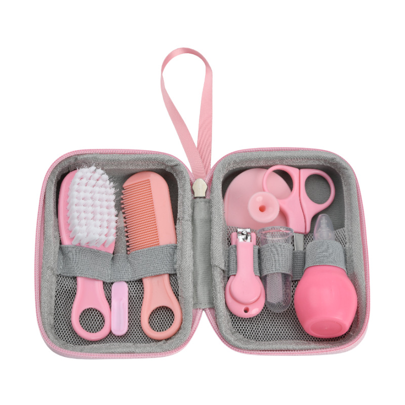 Nuevo cuidado infantil 8 unidades traje infantil cortaúñas nariz clip medicina alimentador diario Lavado y cuidado