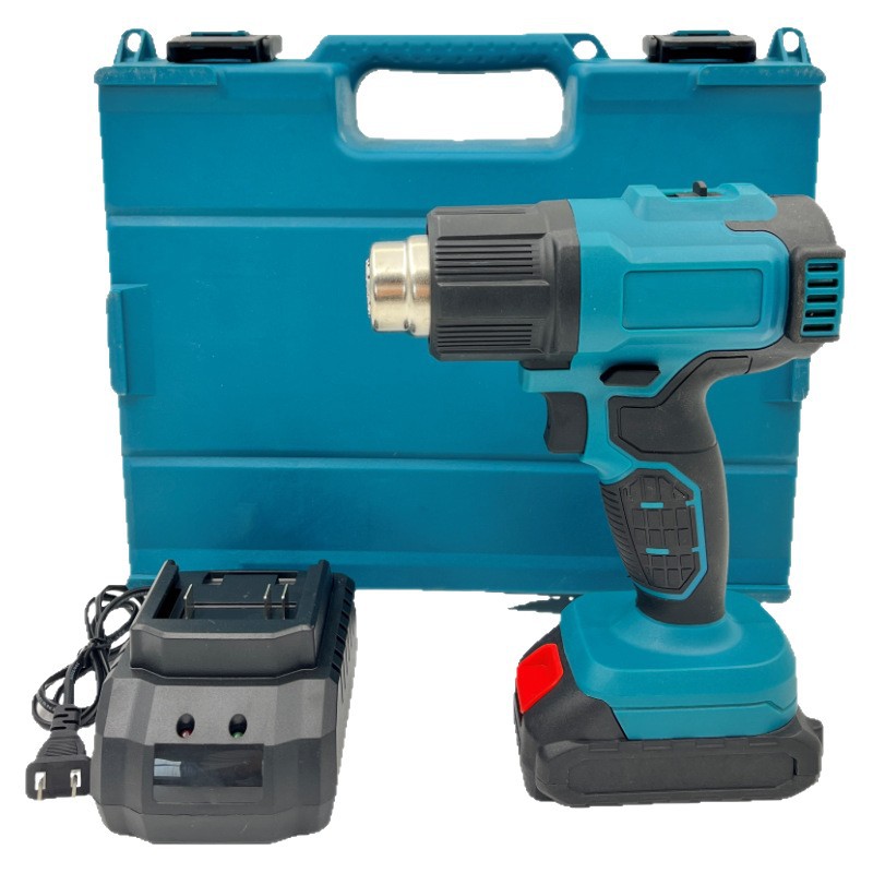 Pistola de aire caliente eléctrica de Litio pequeña pistola de soldadura de carga inalámbrica de control de temperatura Pistola de cocción de película Termocontraíble portátil de alta potencia de litio