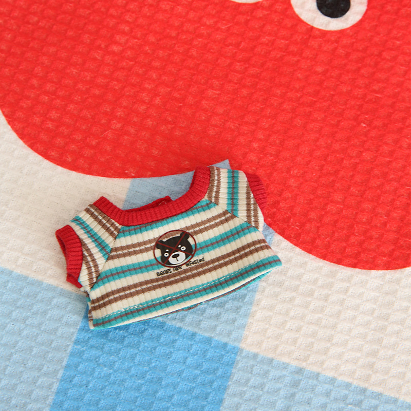 L005-1 레드 칼라 스트라이프 티셔츠