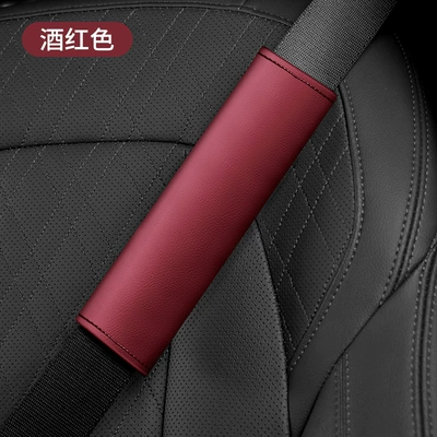 Truck Decoration, Seat belt shoulder pad - wine-redno-label-22cm6cm22cm