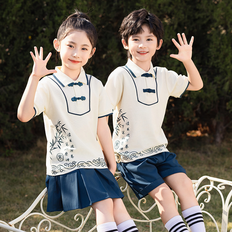 六一幼兒園園服小學生校服民族風匯報表演服裝漢服唐裝畢業照班服