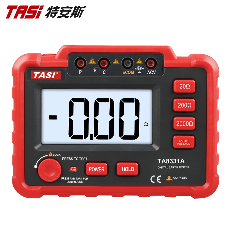 Тестер сопротивления заземления Tenas TA8331A измерение напряжения заземления Высокоточный шейкер сопротивления заземления с цифровым дисплеем