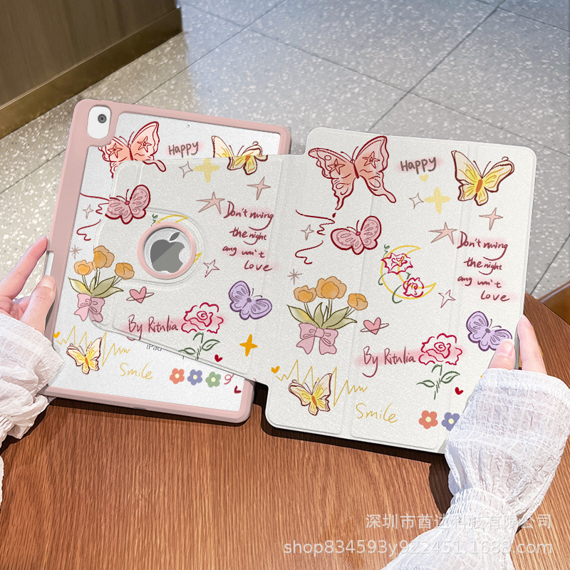 Apple Protective Case with Missing Label Rotating Acrylic iPad Pro 11 with Pen Slot 70% off Anti-Fall Tablet Protective Case