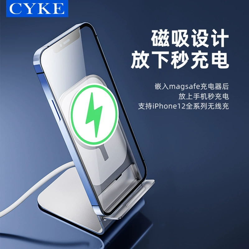 Apple, wireless ultra thin metal compatible phone holder, charger, 15W