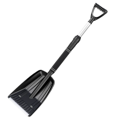 Winter Snow Removal Shovel Set for Forklifts with Detachable Installation, Thickeneded and Enlarged Snow Removal Shovel, Vehicle-Mounted Snow Shovel (Car cleaning tools) - snow-shovel-black