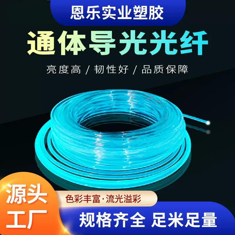 东莞源头厂家TPU通体塑料MMA软光纤PU导光条PMMA亚克力导光条光带