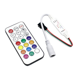 5V12V24V 彩色 Led 灯带，带 21 键 Rf 控制器调光器
