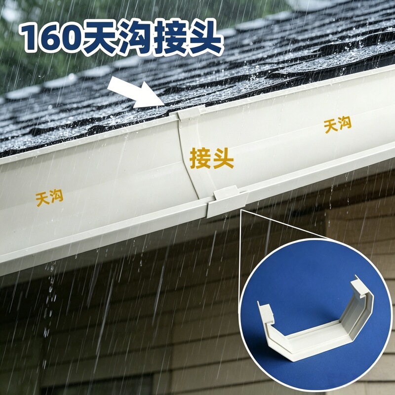 Pvc Gutter Eaves Trough Rainwater Gutter Bracket Drainage Gutter 160mm Eaves Water Collection Trough Balcony Vegetable Growing Soil Cultivation Trough Pvc Gutter Eaves Trough Rainwater Gutter Bracket Drainage Gutter 160mm Eaves Water Collection Trough Balcony Vegetable Growing Soil Cultivation Trough